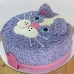 Cat - Buttercream Fur Cat Face Cake (D, V)